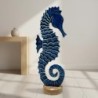 Figurine décorative hippocampe bleu, style marin, décoration nautique pour la maison, le bureau, cadeau original.