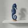 Figurine décorative hippocampe bleu, style marin, décoration nautique pour la maison, le bureau, cadeau original.