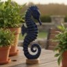 Figurine décorative hippocampe bleu, style marin, décoration nautique pour la maison, le bureau, cadeau original.