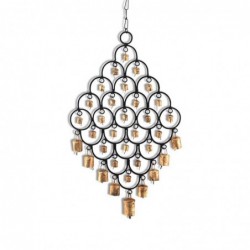 Rhombus Mobiles Avec Décoration Pendentif Doré Pendentifs Métalliques Collection Orientale