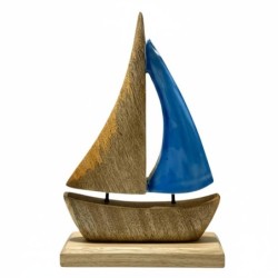 Maquette de bateau décorative en bois pour la maison et le bureau, cadeau idéal, design nautique, accessoire nautique,