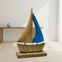 Maquette de bateau décorative en bois pour la maison et le bureau, cadeau idéal, design nautique, accessoire nautique,