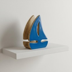Porte-serviettes décoratif en forme de bateau pour cuisine et salle à manger, design original en bois, accessoire de