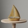 Maquette de bateau décorative en bois, faite main, au design nautique, idéale pour la décoration intérieure, idéale