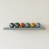 Lot de 6 bouchons à vin décoratifs, multicolores, idéals pour offrir, réutilisables, en céramique.