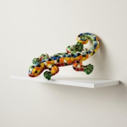 Figurine Lézard Décorative Pop Art - Sculpture en Résine Multicolore pour Maison, Bureau, Cadeau Original