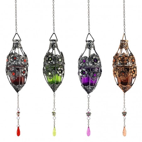 T-Lite 4 Couleurs Pendentifs Comprend 4 Unités Pendentifs En Métal Décoration Collection Indienne