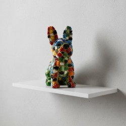 Figurine de chien Pop Art, décoration d'intérieur moderne, cadeau original pour les amoureux des animaux