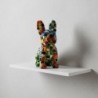 Figurine de chien Pop Art, décoration d'intérieur moderne, cadeau original pour les amoureux des animaux