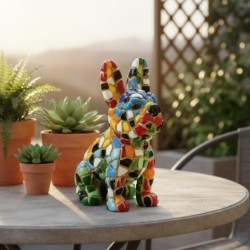 Figurine de chien Pop Art, décoration d'intérieur moderne, cadeau original pour les amoureux des animaux