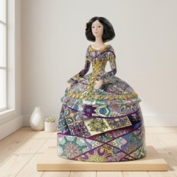 Figurine décorative Pop Art Menina, sculpture moderne en résine, uvre d'art multicolore pour la maison et le bureau,