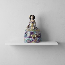 Figurine décorative Pop Art Menina, sculpture moderne en résine, uvre d'art multicolore pour la maison et le bureau,