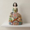 Figurine décorative Pop Art Menina - Sculpture moderne en résine pour la maison et le bureau - Design multicolore