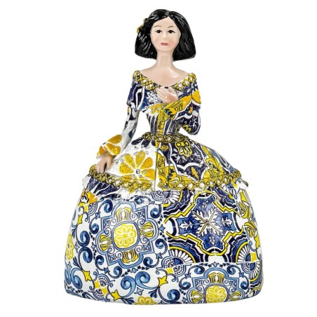 Figurine décorative Pop Art Menina - Sculpture moderne en résine pour la maison et le bureau - Design multicolore