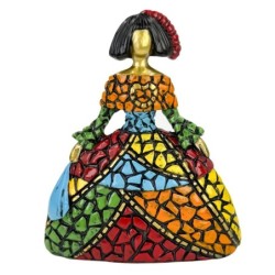 Figurine décorative Pop Art en résine Menina - Art moderne pour la décoration intérieure, le bureau et un cadeau unique