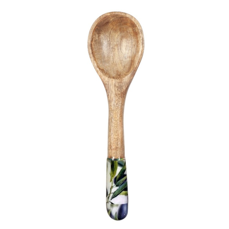 cuillère en bois | Cuillère de cuisine en bois, détails avec éclaboussures de citron
