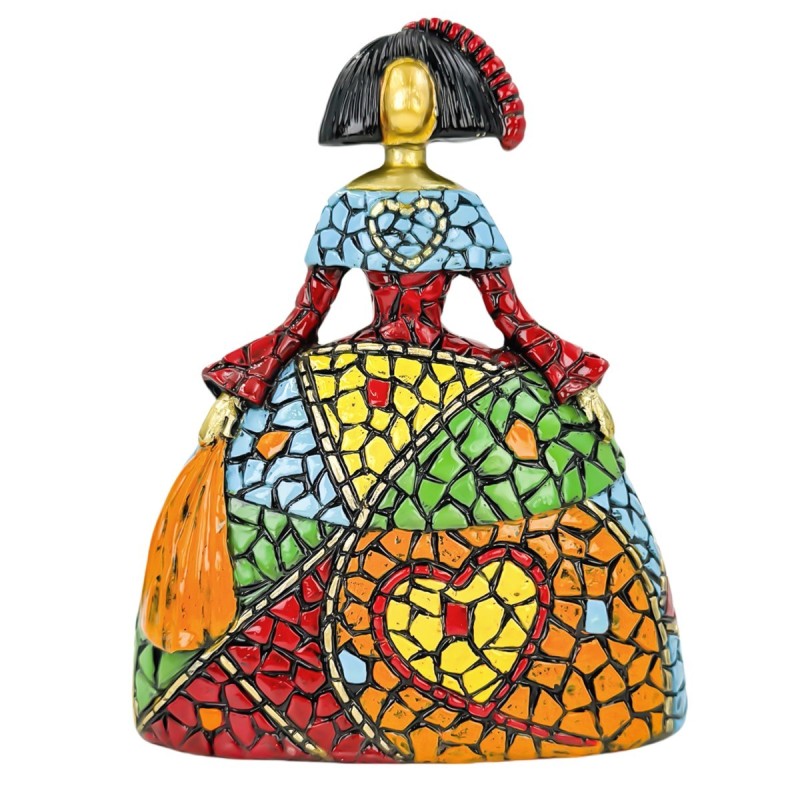 Figurine décorative en résine Pop Art Girl - Design moderne et coloré pour la décoration intérieure, idéal comme cadeau.