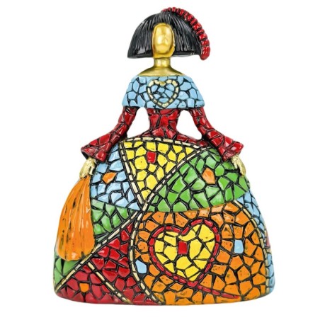 Figurine décorative en résine Pop Art Girl - Design moderne et coloré pour la décoration intérieure, idéal comme cadeau.