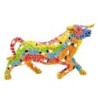 Figurine décorative Taureau Pop Art - Design coloré et moderne pour la décoration intérieure - Idéale comme cadeau