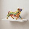 Figurine décorative Taureau Pop Art - Design coloré et moderne pour la décoration intérieure - Idéale comme cadeau