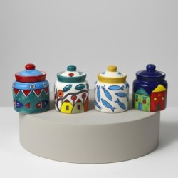 Sucrier décoratif en céramique, design élégant pour la cuisine, idéal pour le café, le thé et bien plus encore, style