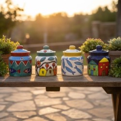 Sucrier décoratif en céramique, design élégant pour la cuisine, idéal pour le café, le thé et bien plus encore, style