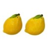Salière et poivrière en céramique motif citron, décoration de cuisine originale, cadeau créatif, accessoire de table moderne