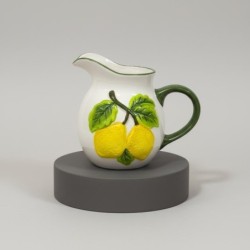 Pichet à citron décoratif en céramique, design méditerranéen, carafe à eau pour cuisine et salle à manger, cadeau original