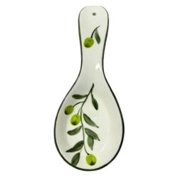 Repose-cuillère à olives, porte-ustensiles de cuisine décoratif, design élégant et fonctionnel