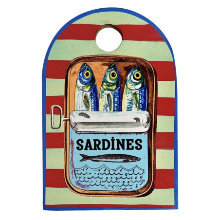 Planche à découper pour sardines, antidérapante, résistante à l'eau, idéale pour la cuisine, design marin, usage professionnel