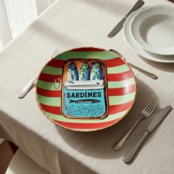 Assiette à sardines décorative pour la cuisine, design nautique, idéale pour la décoration intérieure et comme cadeau