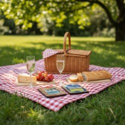 Plateau de cuisine décoratif de style nautique - Lot de 2 plateaux en bois et résine - Idéal pour la décoration intérieure
