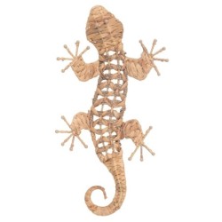 Décoration murale en forme de lézard, faite main, design naturel et original.