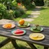 Assiette à fruits décorative multicolore - Design exclusif - Idéale pour la décoration intérieure et les cadeaux