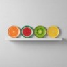 Petite assiette décorative fruits tropicaux - Lot de 4 - Idéal pour la décoration intérieure et les cadeaux originaux