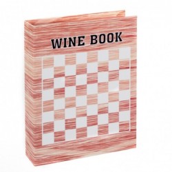 Livres Décoratifs | Boîte à livres en bois avec pack pour le design du vin, du vin et des échecs 4x16x22 cm