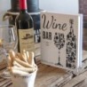 Livres Décoratifs | Boîte à livres en bois avec pack pour le vin, Wine Design