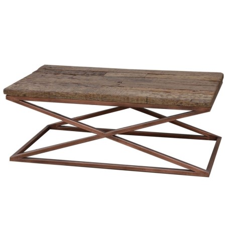 Table d'appoint de salon | Tables Rustiques en Bois 45 x 60 x 12 cm