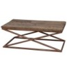 Table d'appoint de salon | Tables Rustiques en Bois 45 x 60 x 12 cm