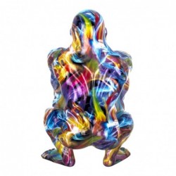 Figurine de singe en résine multicolore 48*57*28cm