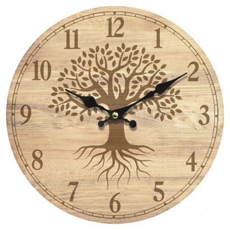 Horloge MDF marron 34*4*34cm