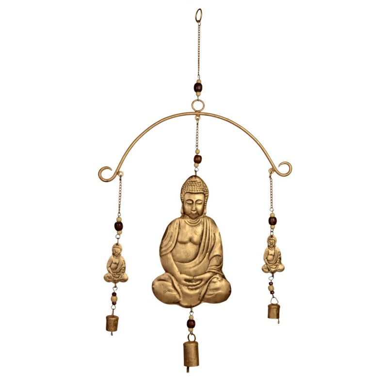 Pendentif Bouddha doré en métal 68 * 3 * 39cm Pendentif