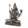 Figurine de Shiva assise en résine brute 15 * 7 * 13cm Figure de Bouddha