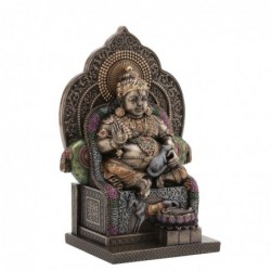 Figure de dieu en résine brute Kubera 19 * 9 * 13cm Figure de bouddha