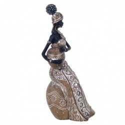 Figurine Africaine en Résine Noire 29 * 12 * 13cm Figurine Africaine