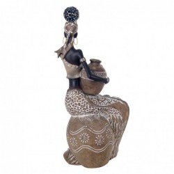 Figurine Africaine en Résine Noire 29 * 12 * 13cm Figurine Africaine