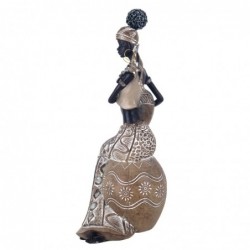 Figurine Africaine en Résine Noire 29 * 12 * 13cm Figurine Africaine