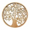 Pendentif Arbre de Vie Doré en Bois 30 * 1 * 30cm Pendentif