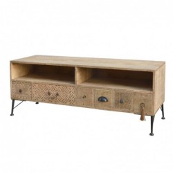 Meuble TV marron bois flotté 50*41*131cm