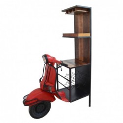 Bois flotté rouge Vespa Bar Cabinet 183 * 70 * 110cm Bar